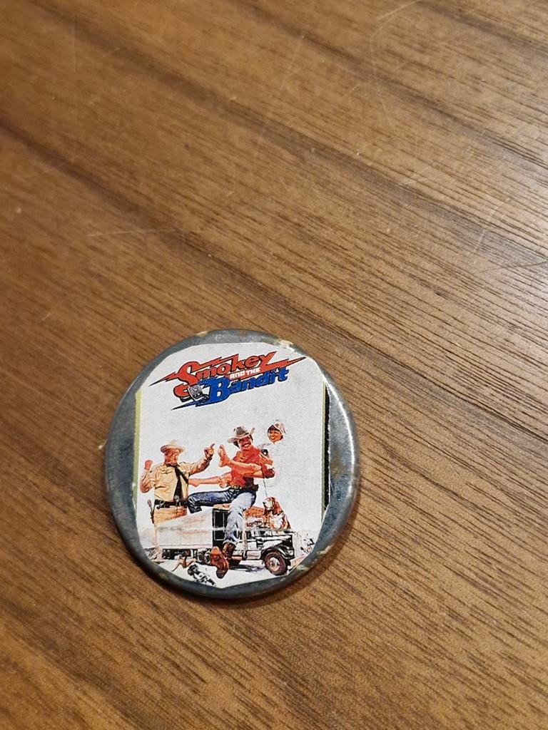 096 Smokey and the Bandit button, Verzamelen, Ophalen of Verzenden