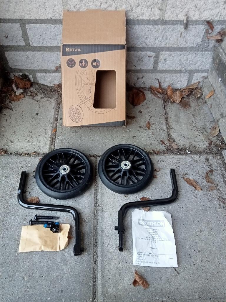 BTWIN Kinderfiets Zijwieltjes Zwart (NIEUW), Zijwieltjes, Nieuw, Ophalen of Verzenden, Minder dan 16 inch