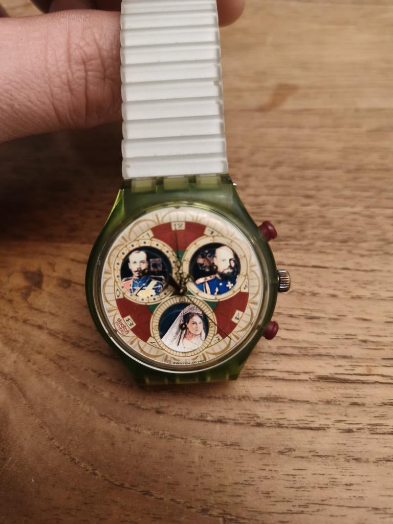 Zeldzame Swatch Russian Treasury, Sieraden, Tassen en Uiterlijk, Horloges | Dames, Ophalen of Verzenden, Kunststof, Kunststof