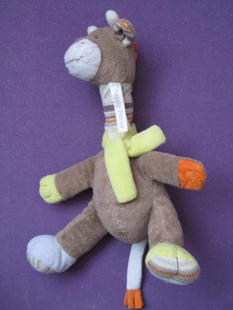 HAPPY HORSE Knuffel GIRAF GOGO. 28 CM ZITTEND **Als Nieuw**, Giraf, Happy Horse, Ophalen of Verzenden, Middelgroot (20 tot 80 cm)