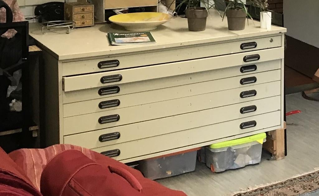 a0 tekenkast architectenkast tekeningenkast, Huis en Inrichting, Kasten | Ladekasten, Ophalen, Gebruikt, 100 tot 150 cm, 5 laden of meer