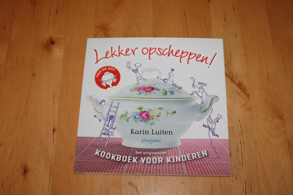 Lekker opscheppen, Karin Luiten, kookboek voor kinderen, Boeken, Gelezen, Karin Luiten, Ophalen of Verzenden, Gezond koken