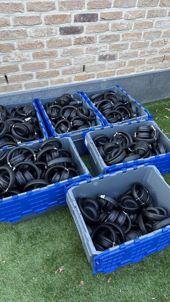 218 Silent disco koptelefoons te koop, Ophalen of Verzenden