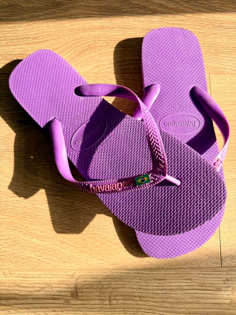 Paars/roze/lila Havaianas, maat 43/44, Ophalen, Nieuw, Overige kleuren, Slippers