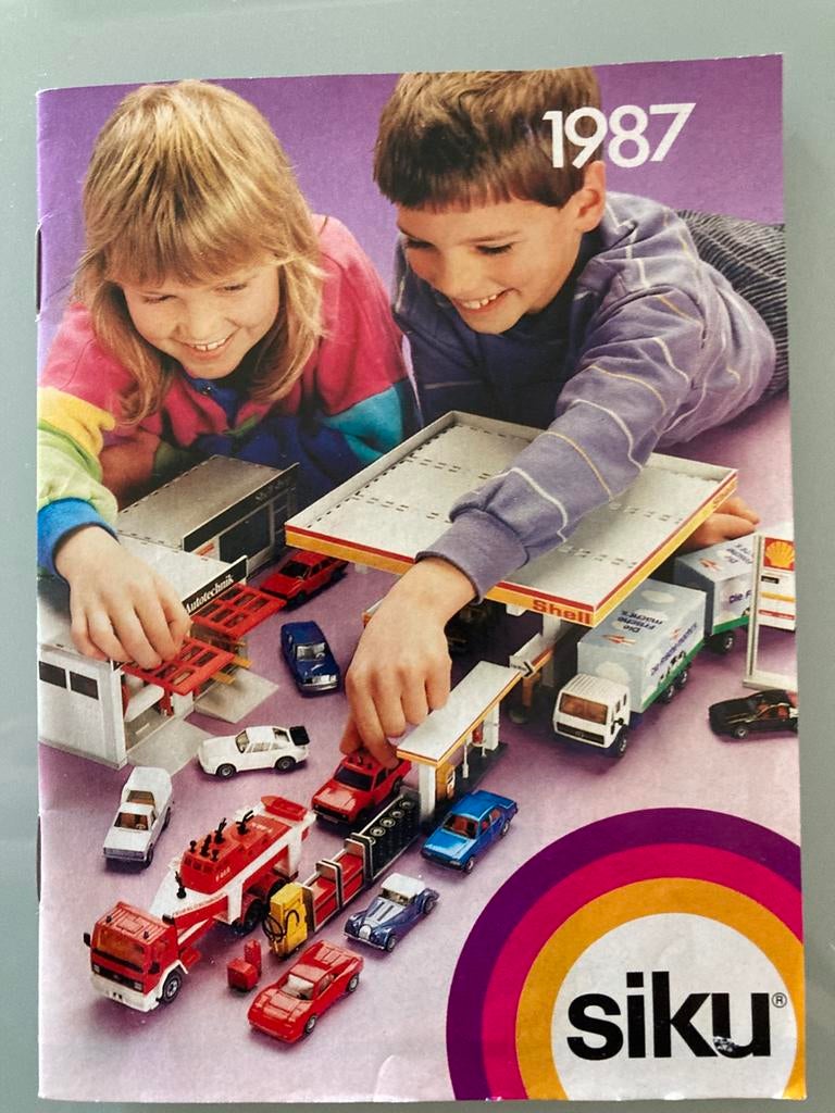 Siku Mini Catalogi Folder 1987 Vintage, Ophalen, Gebruikt, Bus of Vrachtwagen, SIKU