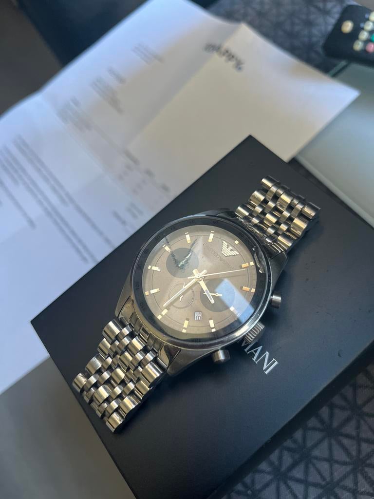 Armani Horloge Heren, Overige merken, Staal, Staal, Polshorloge