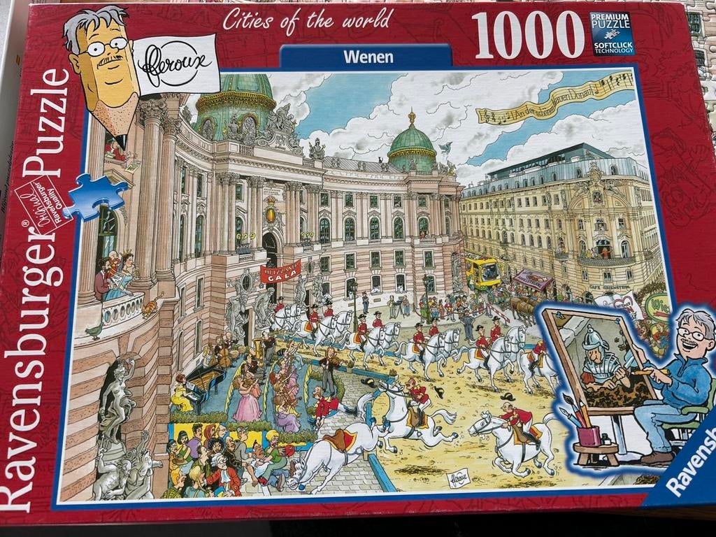 Legpuzzel 1000 st.Cities of the world., Ophalen of Verzenden, 500 t/m 1500 stukjes, Zo goed als nieuw