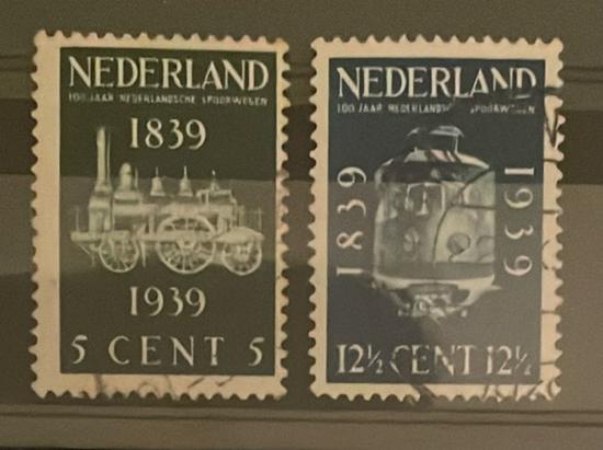 Nederland - 1939 - NVPH 325-326, Postzegels en Munten, Ophalen of Verzenden, T/m 1940, Gestempeld