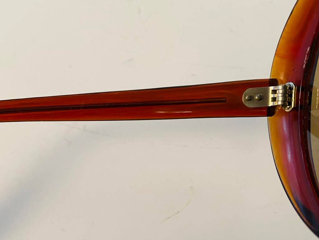 Vintage jaren 60 dameszonnebril , made in France, Overige merken, Gebruikt, Zonnebril, Bruin