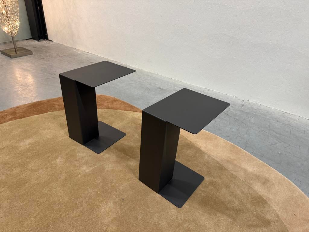 (1) Gelderland Ori Bijzettafels grijs design Tafel, Minder dan 55 cm, Nieuw, Ophalen of Verzenden, Gelderland