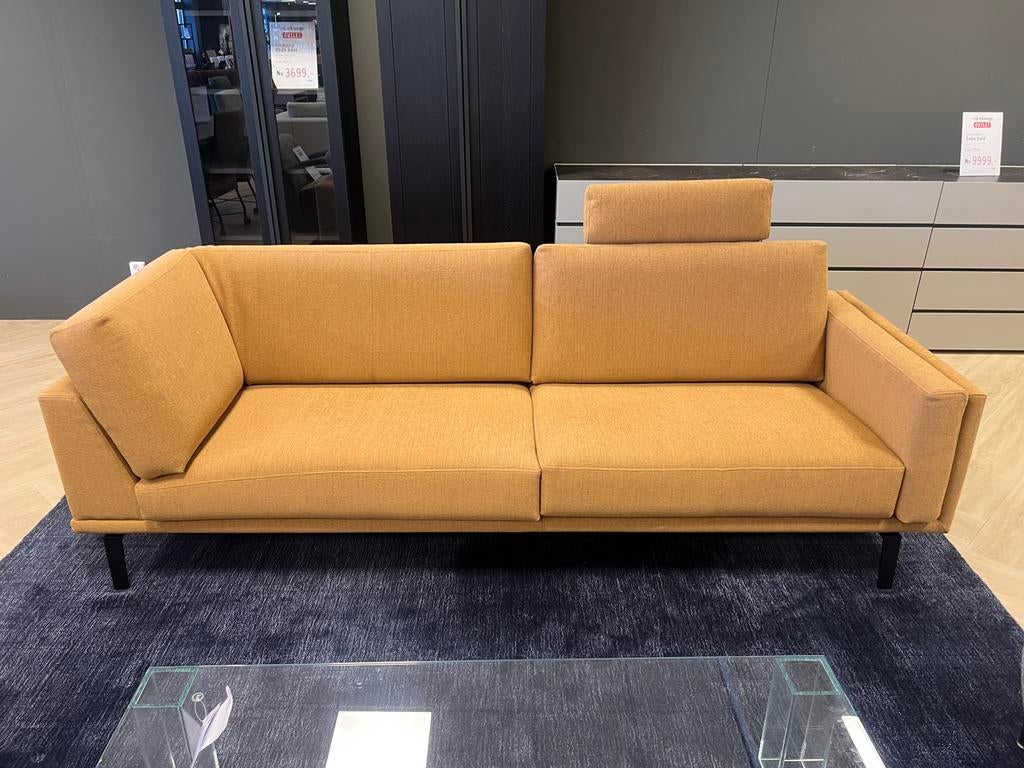 Leolux 3-zitsbank Bellice, Ophalen, 150 tot 200 cm, Tweepersoons, 75 tot 100 cm