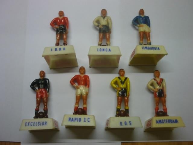 Coca Cola voetbalpoppetjes 7 stuks, Verzamelen, Ophalen of Verzenden, Zo goed als nieuw, Overige binnenlandse clubs, Beeldje of Poppetje