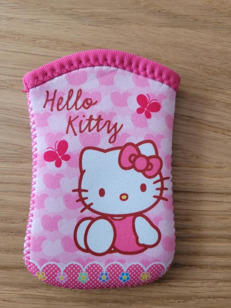 Hello Kitty Hoesje - Roze met Hartjes, Ophalen of Verzenden, Gebruikt