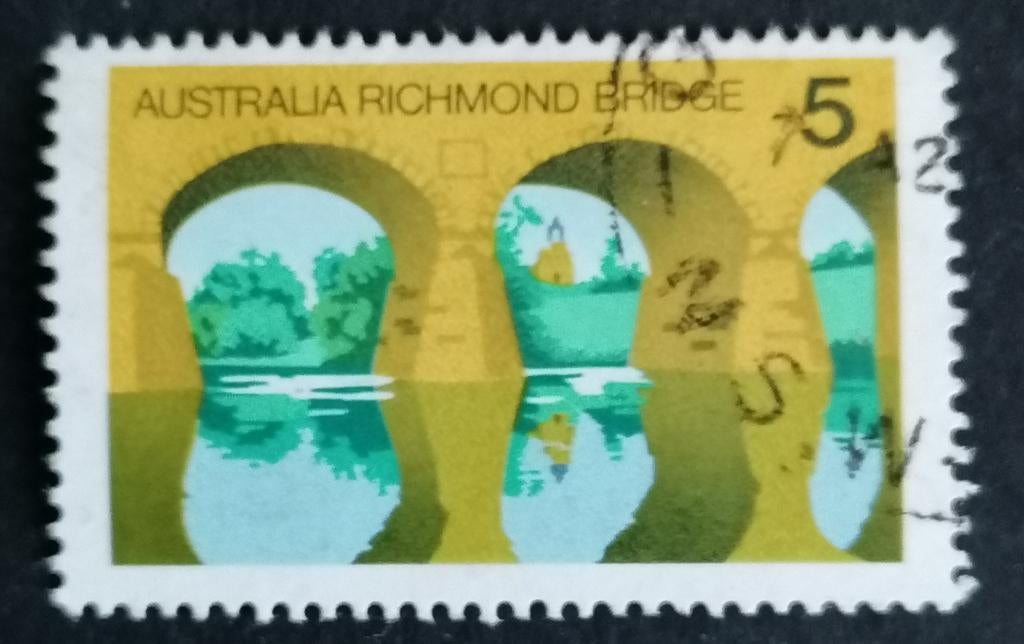 AUSTRALIË - Toerisme (Richmond Bridge) 1976, Verzenden, Gestempeld