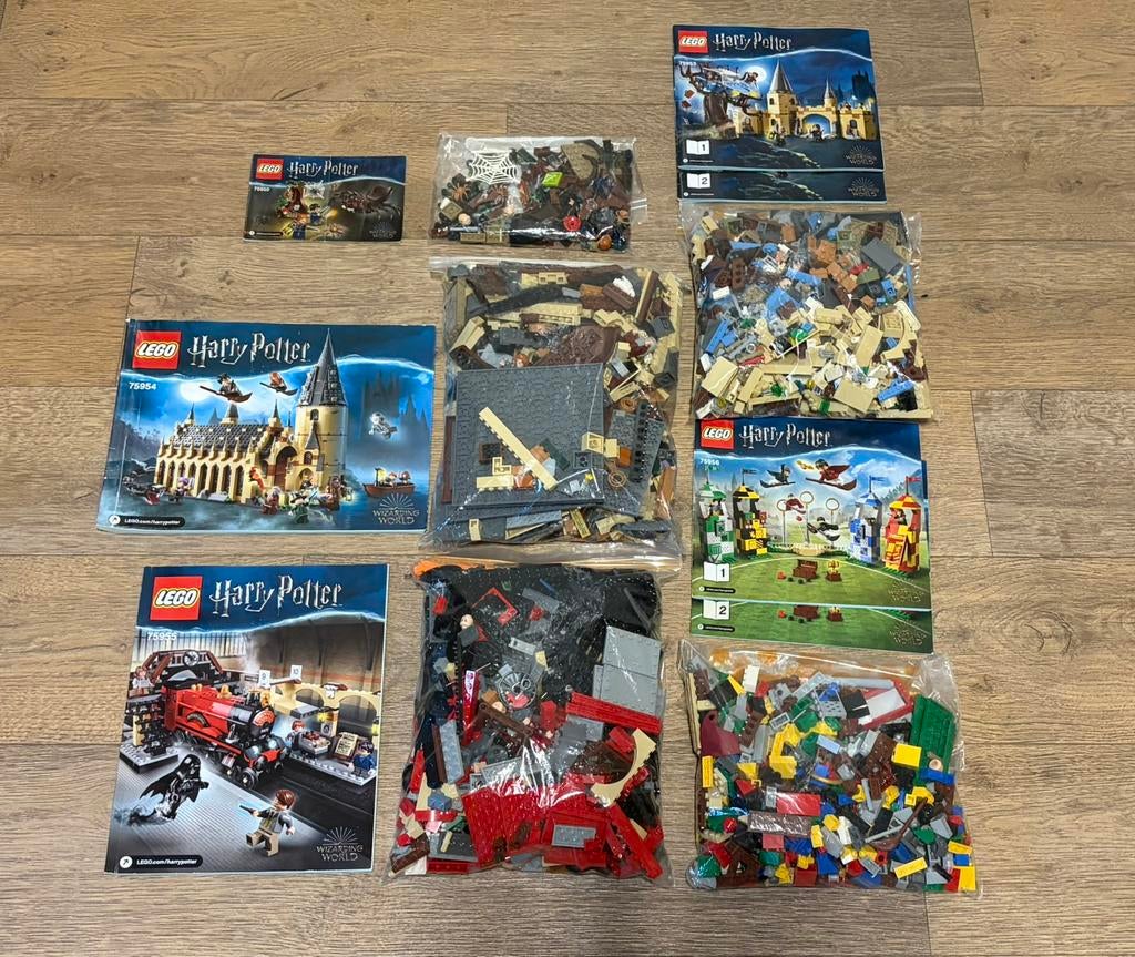 Lego Harry Potter sets oa. 75954 en 75955 (2018), Compleet, Lego, Harry Potter, Ophalen of Verzenden