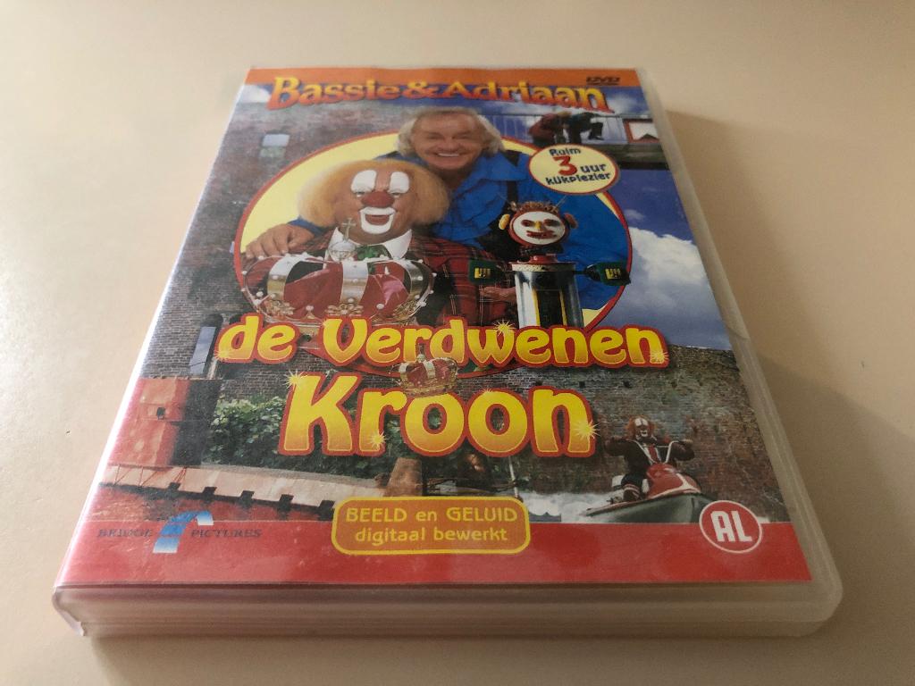 Bassie & Adriaan en de Verdwenen Kroon DVD, Alle leeftijden, Ophalen of Verzenden, Zo goed als nieuw