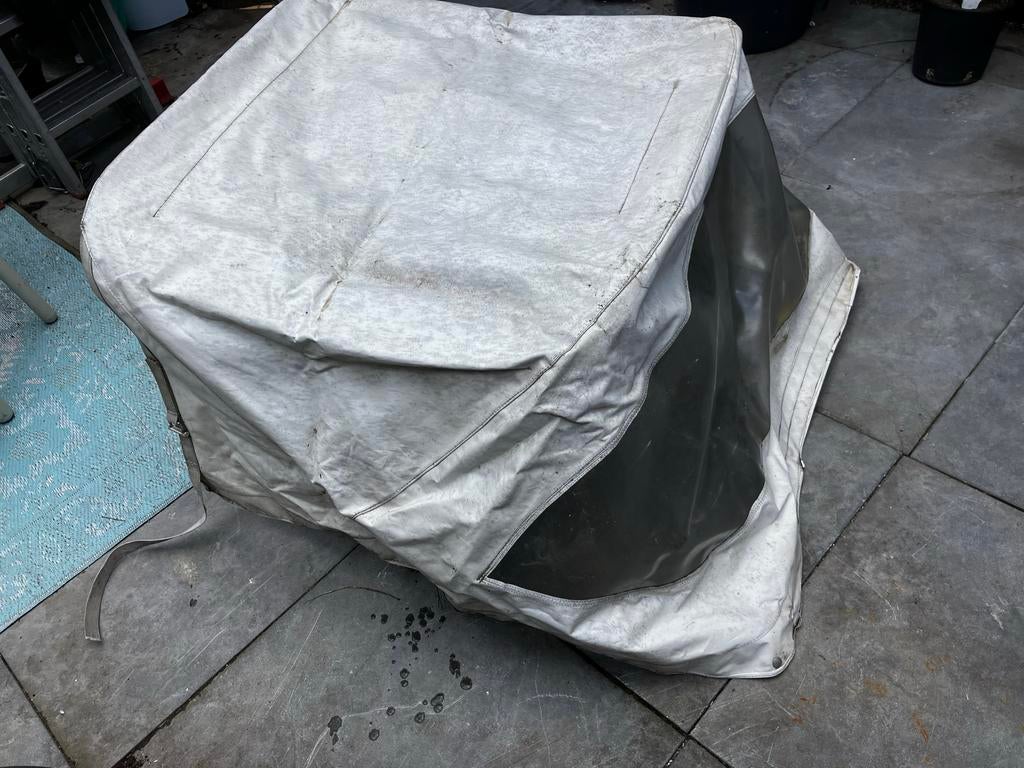 Oude buiskap met rvs frame, Ophalen of Verzenden, Gebruikt, Overige typen