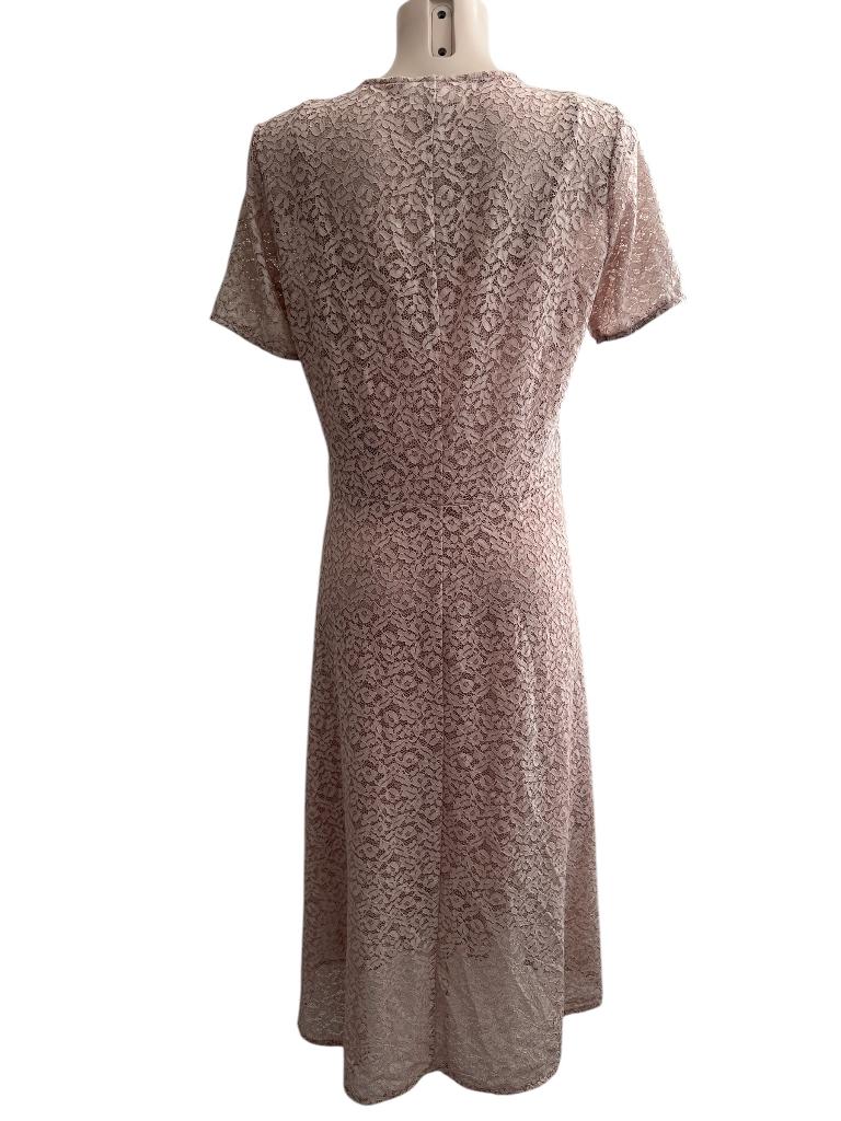 Rosemunde jurk M, Kleding | Dames, Ophalen of Verzenden, Zo goed als nieuw, Roze, Onder de knie