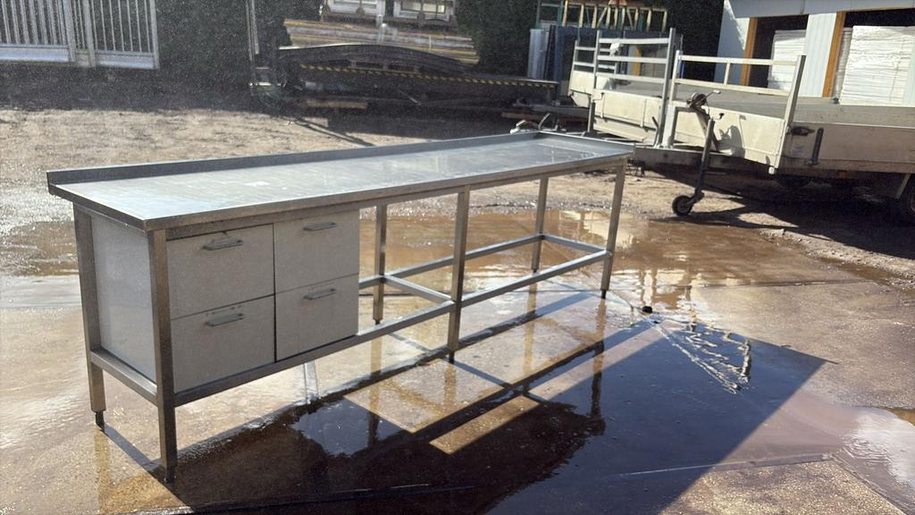 RVS keukenblok wastafel wastrog sanitair, Doe-het-zelf en Verbouw, Sanitair, Ophalen of Verzenden, Rvs, Wastafel