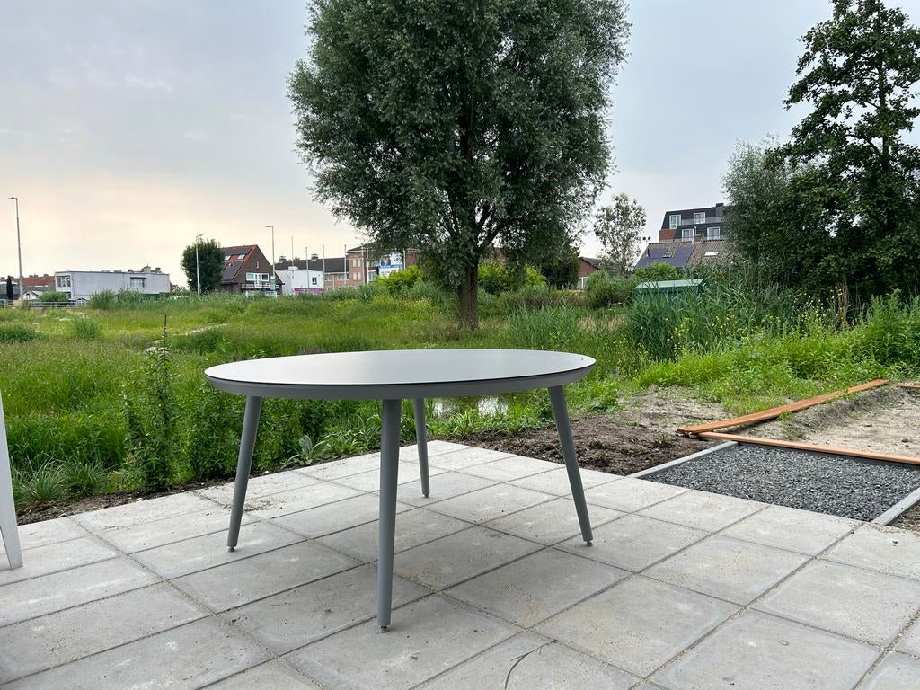 150cm Hartman tuintafel Sophie aluminium, Ophalen, Gebruikt, Rond, Aluminium