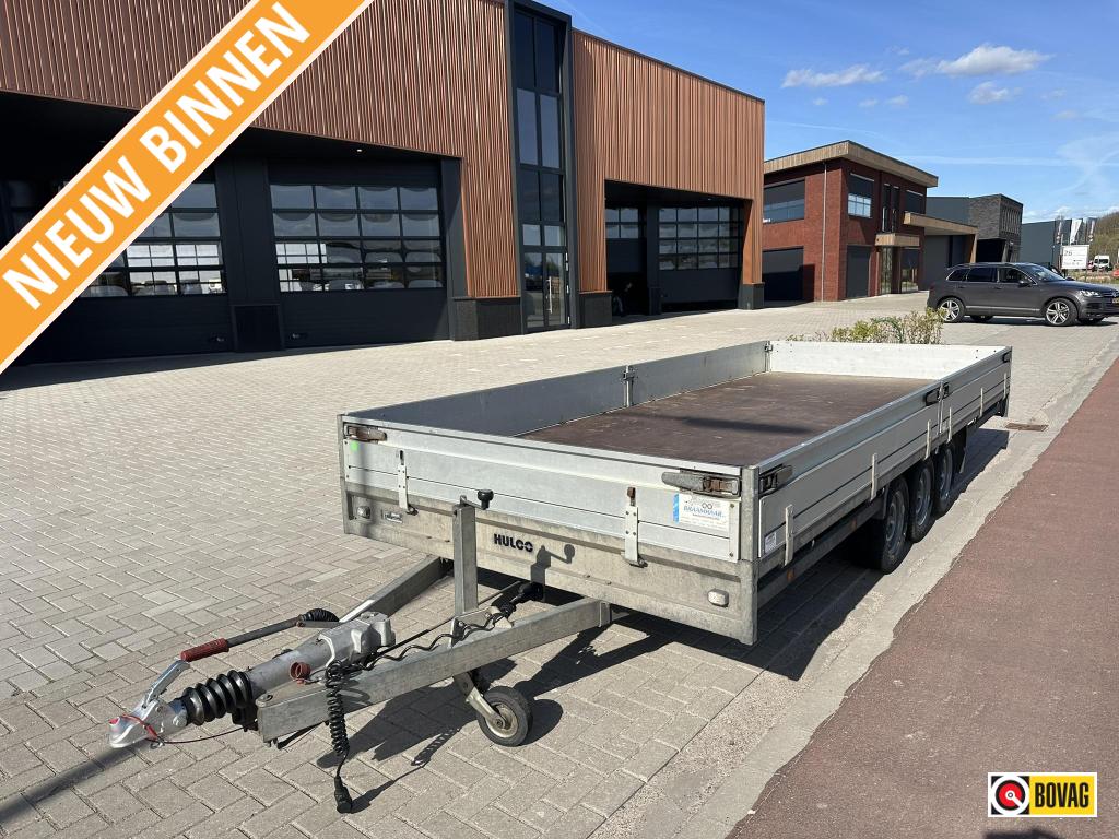 Hulco Medax-3 asser plateauwagen 3.5ton 502x203cm 4.950,- ex, Auto diversen, Aanhangers en Bagagewagens, Gebruikt