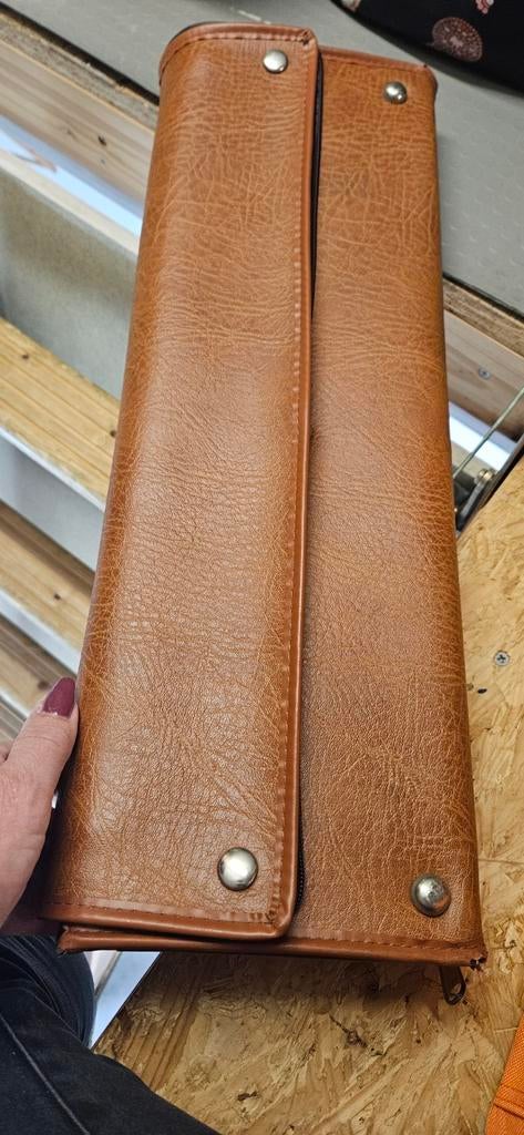 Leren koffertje opvouwbaar, Ophalen, Leer, Minder dan 50 cm, Minder dan 35 cm