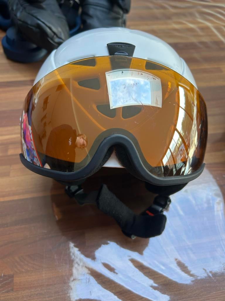 Uvex skihelm met vizier, Overige merken, Gebruikt, Overige typen, Ophalen of Verzenden