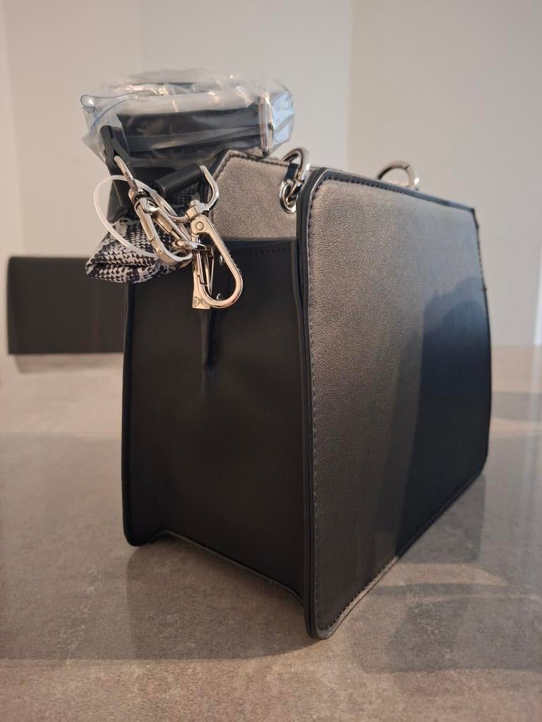 Originele Steve Madden tas - Zwart met slangenprint, Ophalen of Verzenden, Nieuw, Zwart, Handtas