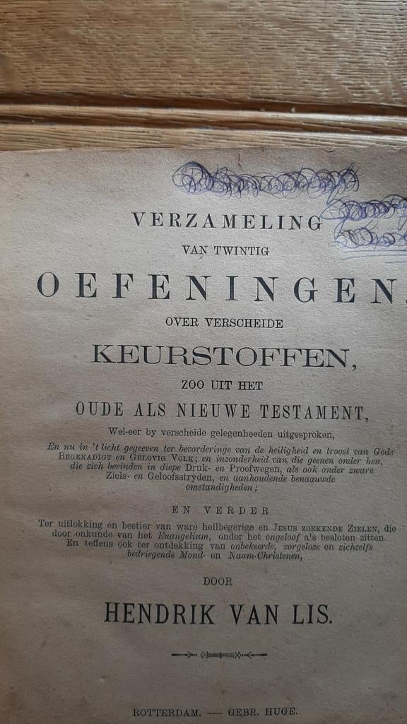 Verzameling van twintig oefeningen door Hendrik van Lis, Ophalen of Verzenden