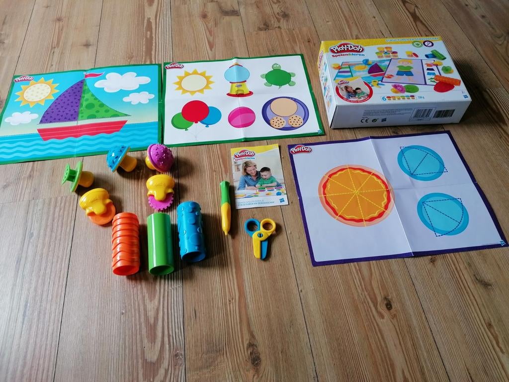 Klei vormpjes van play doh, met oefenbladen, Ophalen of Verzenden, Jongen of Meisje