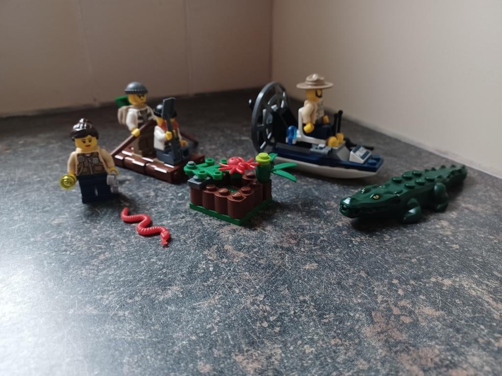 Lego city 60066 moeras politie startset, Compleet, City, Lego, Ophalen of Verzenden