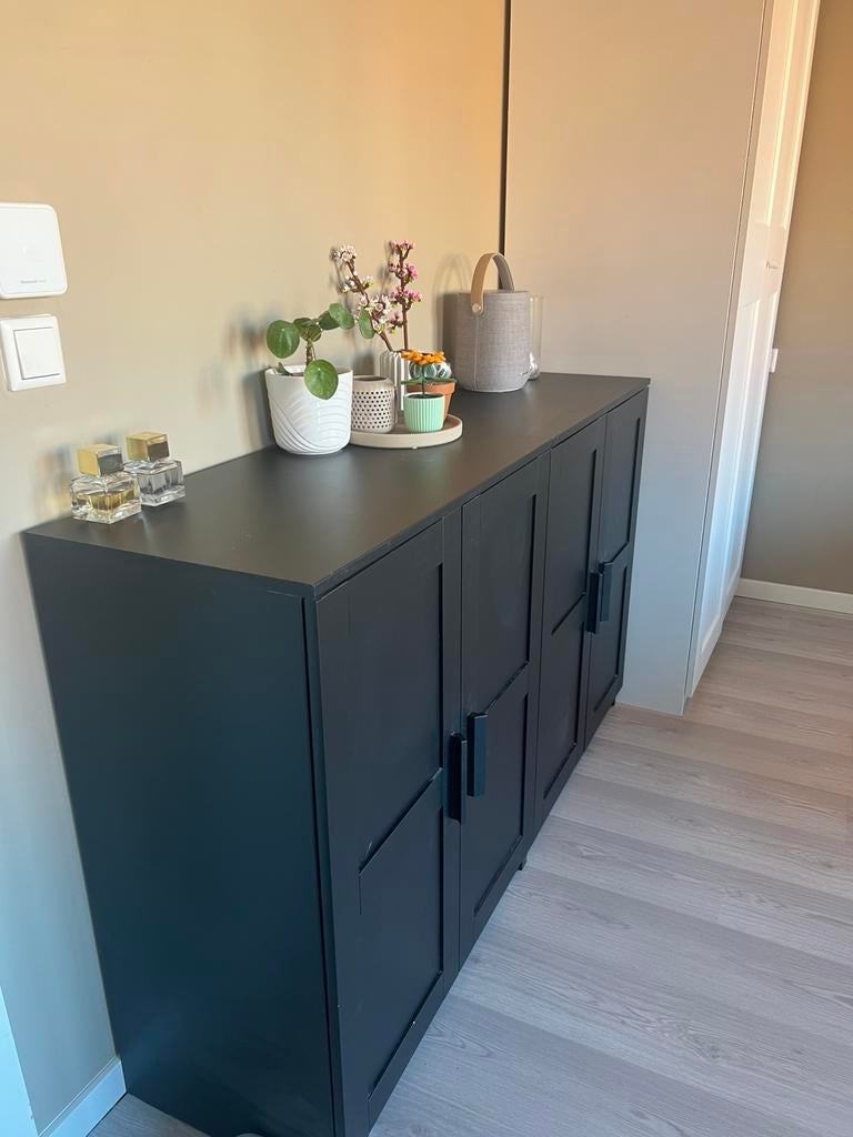 Zwarte IKEA brimnes kast, Ophalen, Gebruikt, 25 tot 50 cm, 50 tot 100 cm