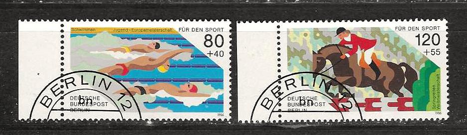 Berlijn 751-752, Ophalen of Verzenden, BRD, Gestempeld