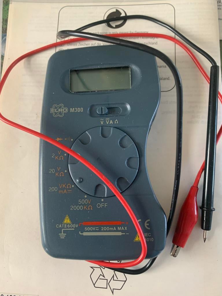 ELRO M300 Multimeter - Digitale Spanningstester, Doe-het-zelf en Verbouw, Meetapparatuur, Ophalen of Verzenden, Gebruikt, Multimeter