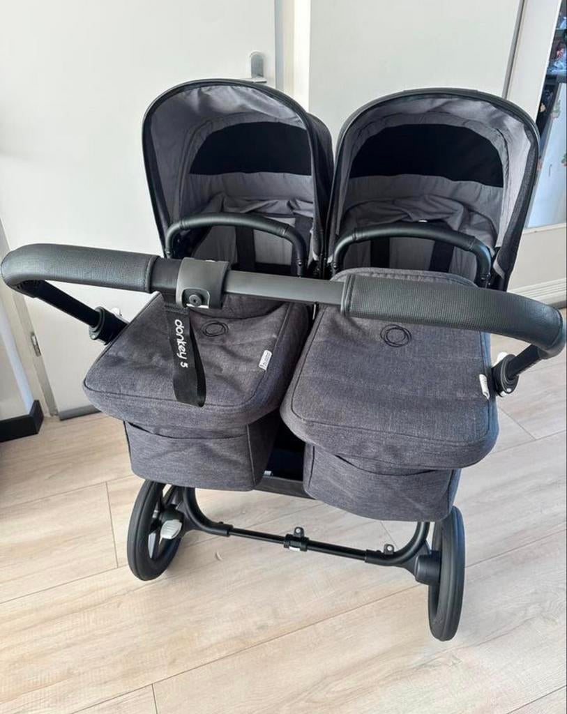 Bugaboo Donkey 5 Twin - Zo goed als nieuw, Ophalen, Zo goed als nieuw, Combiwagen, Duowagen
