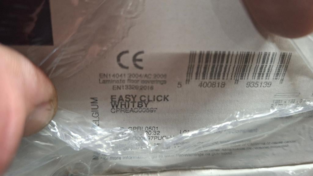 Mooie click laminaat vloer 15m2 Easy Click Whitby Laminaat, Ophalen, ., ., Nieuw