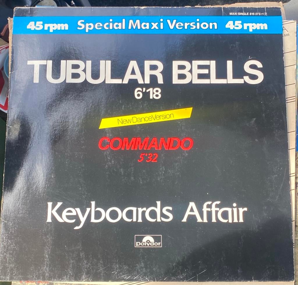 Keyboards Affair lp tubular bells & Commando, Ophalen of Verzenden, Zo goed als nieuw, 12 inch