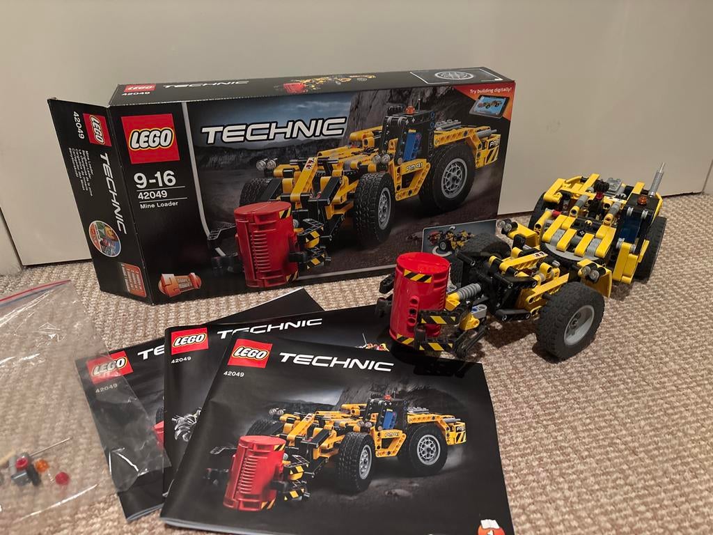 Lego Technic 42049 Mine Loader - Complete Set, Ophalen of Verzenden, Zo goed als nieuw, Complete set, Lego