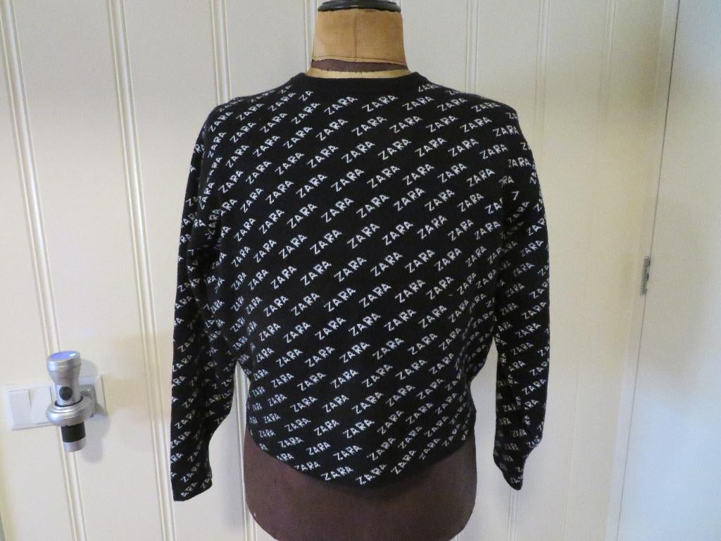 Dames trui Zara kort maat S ( Z.G.A.N. ) zwart, Kleding | Dames, Ophalen of Verzenden, Zo goed als nieuw, Maat 36 (S), Zara