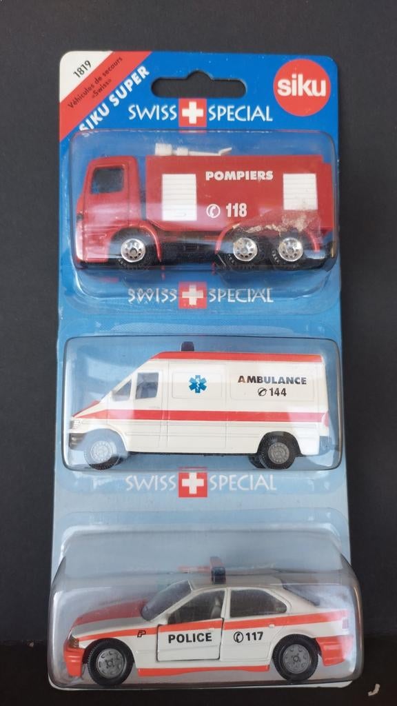 BMW 3 Serie e36 ambulance police Siku 1819 Swiss Pol, Hobby en Vrije tijd, Schlittenbacherstrasse 60 Lüdenscheid Germany, Auto