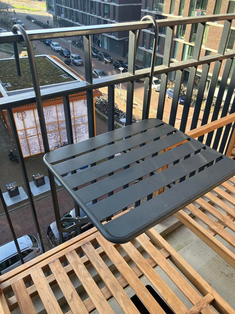 Balkonbar, Tuin en Terras, Tuintafels, Ophalen, Zo goed als nieuw, Rechthoekig, Metaal