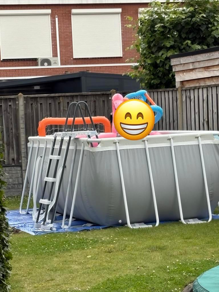 Intex zwembad 400x200x122, Tuin en Terras, Gebruikt, 200 tot 300 cm, Opzetzwembad, 200 tot 400 cm