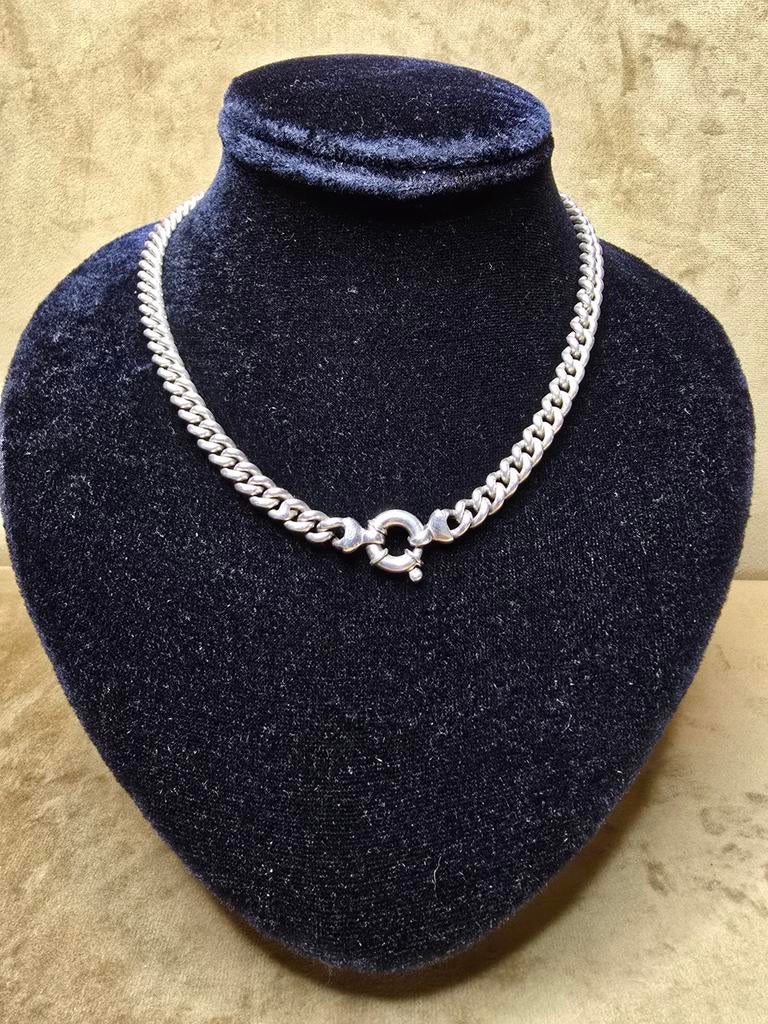 Stevige zilveren ketting, Ophalen of Verzenden, Zo goed als nieuw, Zilver, Zilver