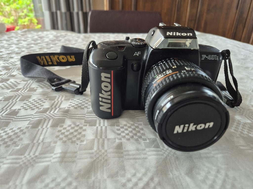 NIKON fotocamera F-401X met 35 -70 MM lens, Audio, Tv en Foto, Fotocamera's Analoog, Ophalen, Gebruikt, Spiegelreflex, Nikon