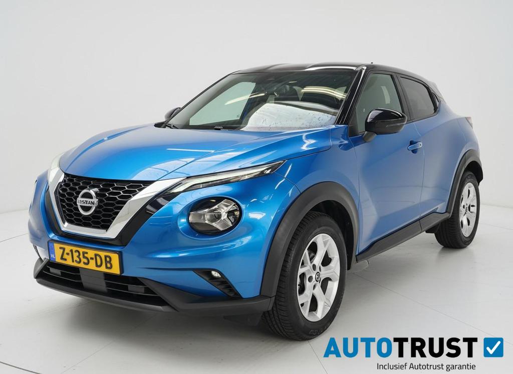 Nissan Juke DIG-T 115PK AUTOMAAT CAMERA KEYLESS LED, LED verlichting, Stof, Euro 6, Blauw