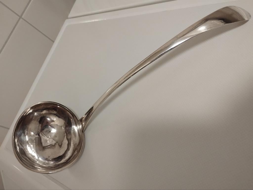 Antiek zilveren lepel Hendrik Vrijman Rotterdam (1780-1812), Ophalen of Verzenden, Zilver