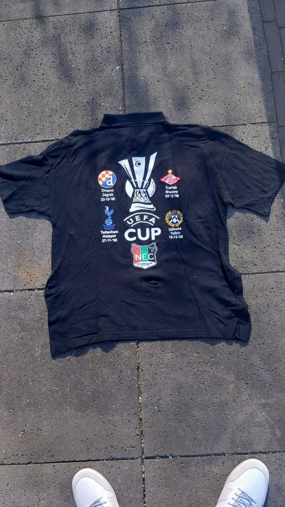 NEC poloshirt Uefa cup 2008 !!!, Kleding | Heren, Ophalen of Verzenden, Gedragen, Overige maten, Zwart