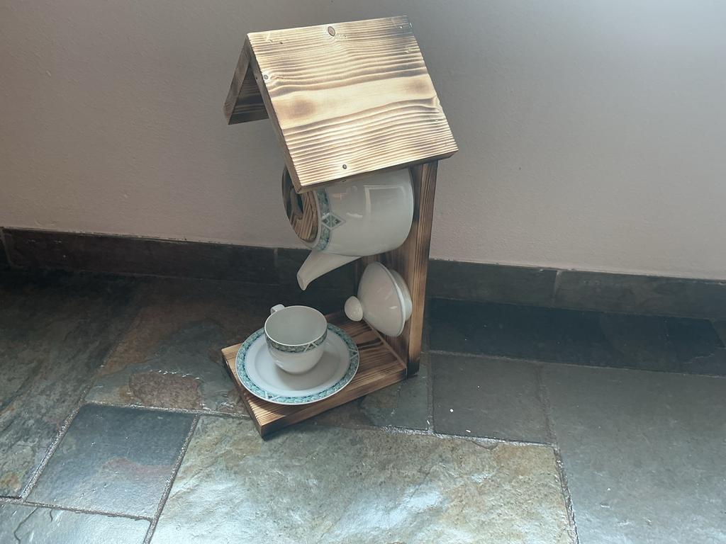 Vogelhuisje van theepot - arzberg - moederdagtip, Ophalen of Verzenden, Gebruikt