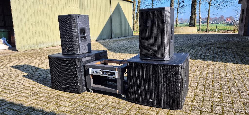 Electro Voice EKX-12 set met Crown XLS 2000 versterker, Ophalen of Verzenden, Zo goed als nieuw, Overige merken