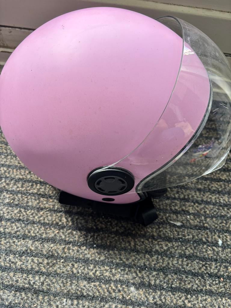Roze scooter helm, Ophalen, Zo goed als nieuw, Small